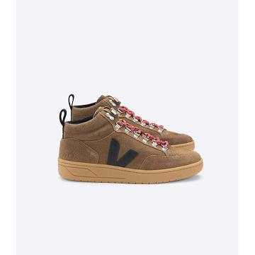 Men's Veja RORAIMA SUEDE High Tops Coffee | ZA 109ILH